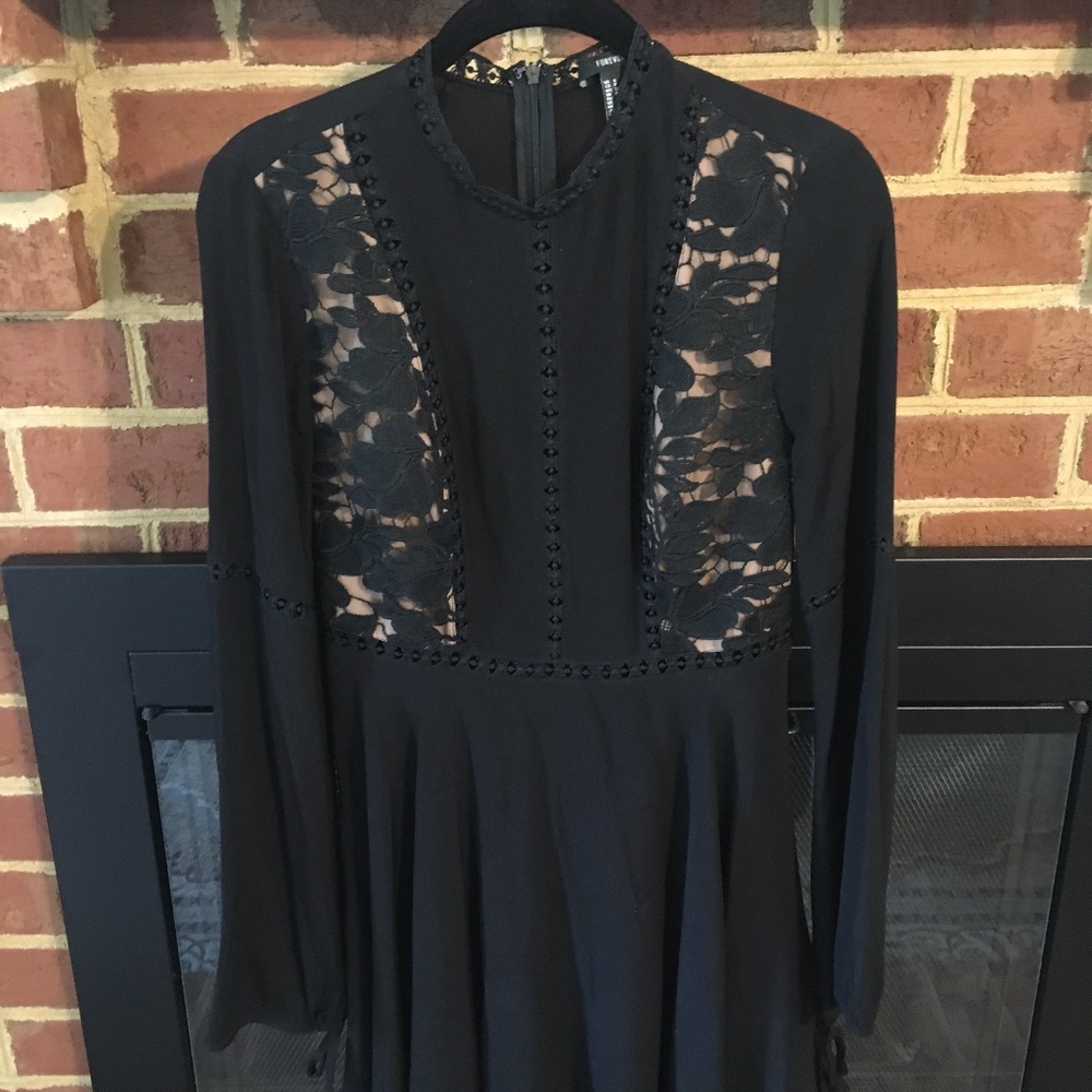 Long Sleeve Lace Dress.